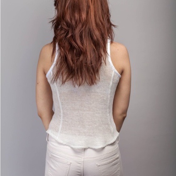 Anna Kari Eyelet Tank in Black - Picture 4 of 4